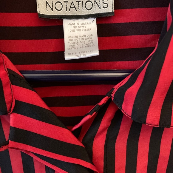 Notations Stripped Button Down. 😍 - Picture 2 of 5